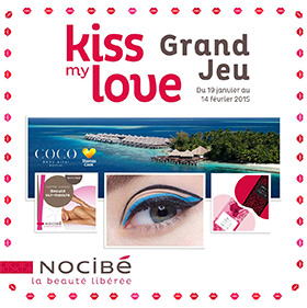 Jeu Nocibé Kiss my love : 651 cadeaux à gagner