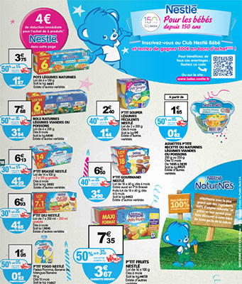 Promotions Nestlé Bébé chez Auchan