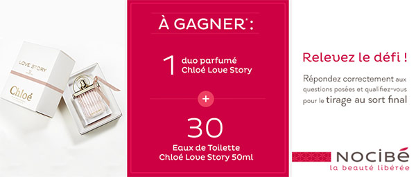 Les parfums Chloé Love Story à gagner