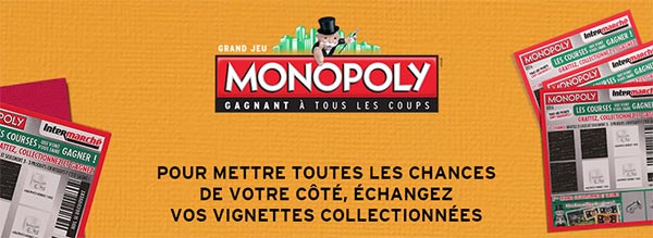 Bourse d’échange de vignettes Monopoly