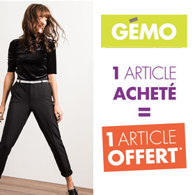 Gémo : 1 acheté = 1 gratuit sur les vêtements & chaussures