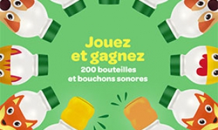 Jeu Blédilait Croissance : 200 bouteilles et bouchons sonores