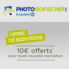 Leclerc : Développement de produits photo gratuits (fdp à 1€)