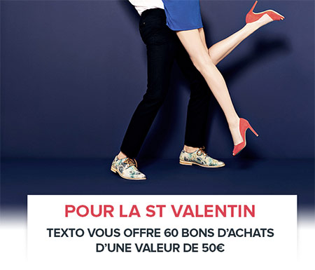 gagnez des bons d'achats Texto