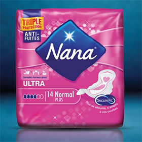 Test Nana serviettes Ultra SecureFit : 4000 colis gratuits