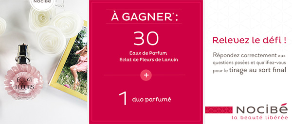 Cadeaux Lanvin à gagner avec Nocibé