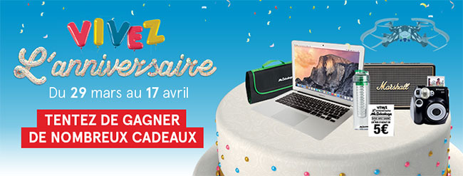 Concours Mr Bricolage : Jeu sur anniversaire-mrbricolage.fr