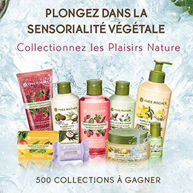 Jeu Yves Rocher : 500 Collections Plaisirs Nature à gagner