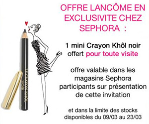 Crayon Khôl noir gratuit