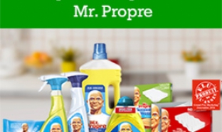 20 lots d’un an de produits Mr. Propre gratuits à gagner