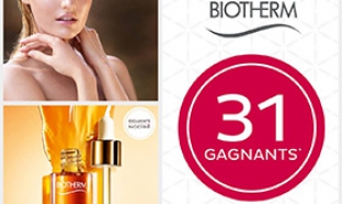 Jeu Nocibé : 31 lots de cosmétiques Biotherm à gagner