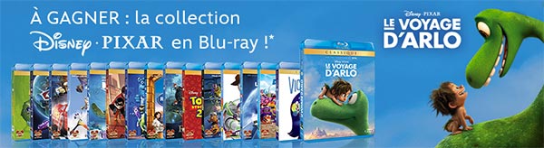 16 Blu-ray Disney / Pixar à gagner