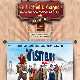 Jeu Courtepaille – Les Visiteurs : 6200 cadeaux (places de ciné…)