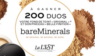 Jeu Stylist : 200 Duos BareMinerals (pinceau + poudre) à gagner