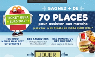 Jeu 100% gagnants UEFA McDo Nord : Menus gratuits, places …