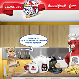 Jeu La vache qui rit 100% gagnant : 2888 cadeaux à gagner