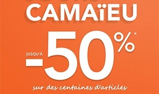 Bon plan Les Jours Camaïeu : jusqu’à 50% de réduction