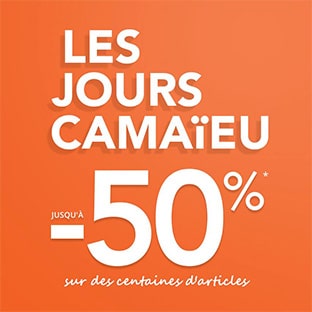 Bon plan Les Jours Camaïeu : jusqu’à 50% de réduction