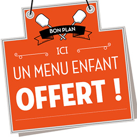 Réduction Tablapizza : 1 repas adulte = 1 repas enfant gratuit