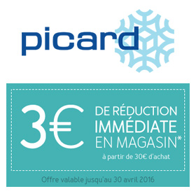 Bon de réduction Picard : 3€ de remise immédiate