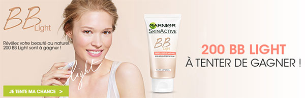 Jeu concours Garnier : 200 soins BB Light à gagner