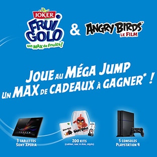 Jeu Angry Birds avec Joker : 208 cadeaux par instant gagnant