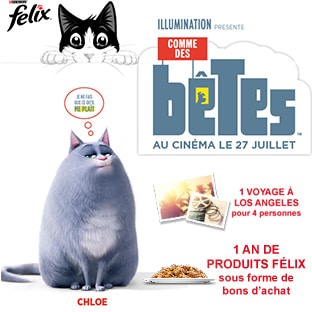 Jeu Felix – Comme des Bêtes : 30’501 cadeaux à gagner