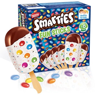 Test des Smarties Fun Sticks : 2000 boîtes de glace gratuites