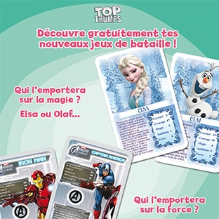 Test du jeu de bataille Top Trumps : 1000 jeux gratuits