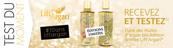 Testez gratuitement l'Huile d'argan en édition collector