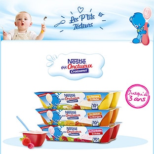 Test P’tits Onctueux Croissance de Nestlé Bébé : 1500 gratuits
