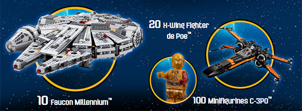 Cadeaux Lego Star Wars à gagner