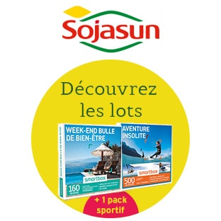 Jeu Sojasun : 56 Smartbox, 28 kits sportifs et 1 week-end à gagner