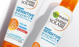 Jeu Garnier : 100 lots de 2 soins Ambre Solaire Sensitive Expert