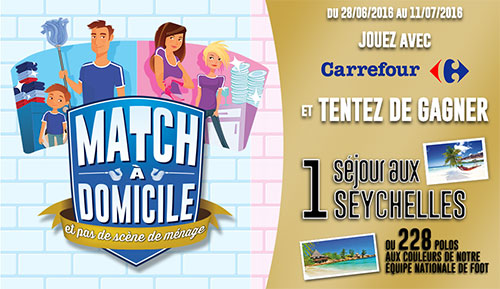 Cadeaux à gagner au jeu Match à Domicile