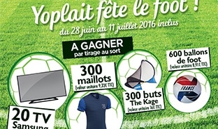 Jeu Yoplait Fête le foot avec Carrefour : 1220 cadeaux à gagner