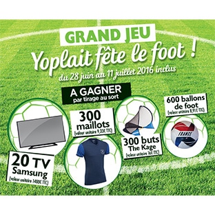 Jeu Yoplait Fête le foot avec Carrefour : 1220 cadeaux à gagner