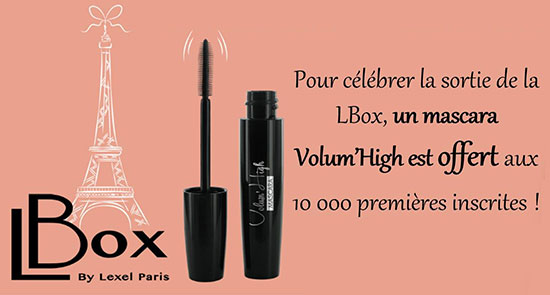 Recevez un échantillon d’un mascara Lexel Paris