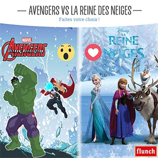 Jeu Flunch : 32 poupées Reine des Neiges et Avengers à gagner