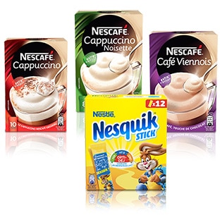 Test de sticks Nesquik et Nescafé : 4000 boîtes gratuites