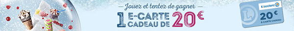 60 cartes cadeaux Leclerc à gagner par jour