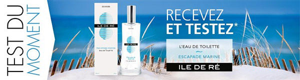 100 parfums Escapade Marine d’ Ile de Ré à tester gratuitemen