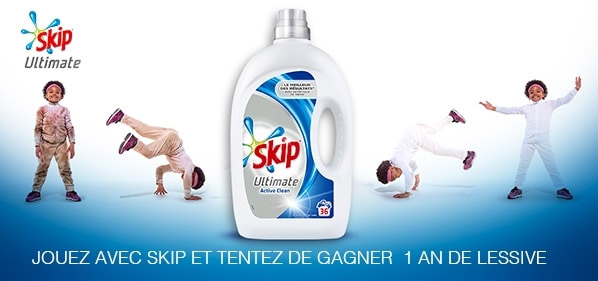 Jouez avec Skip et tentez de gagner 1 an de lessive