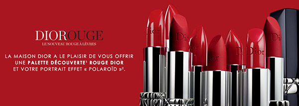 Échantillons gratuits de rouges à lèvres Rouge Dior
