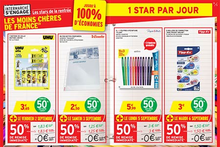 Intermarché : Bon plan fournitures scolaires gratuites