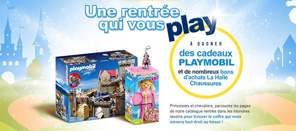 1050 cadeaux Playmobil et des bons d’achat La Halle à gagner !