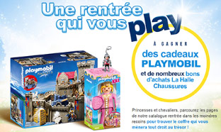 Jeu La Halle 100% gagnant : 1050 lots Playmobil à gagner