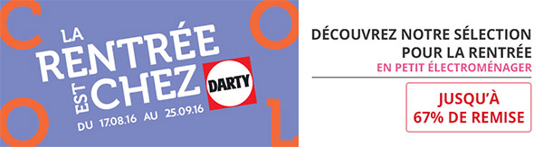 Promotions Darty : Jusqu’à 67% de remise + 5€ offerts