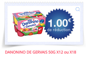 Coupon de réduction : yaourts Danonino Gervais