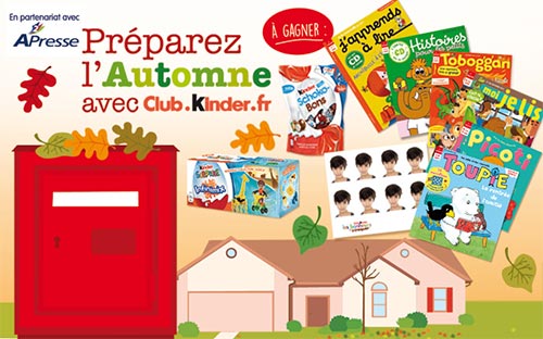 Abonnements gratuits à A2Presse et 414 autres lots à gagner au jeu du Club Kinder